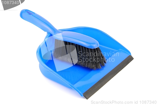 Image of Dustpan and brush on white