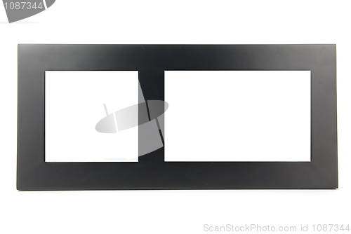 Image of Black photo-frame on white