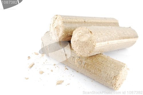 Image of Briquettes and granulated firewood