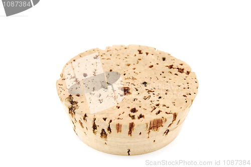 Image of Cork stopper on white