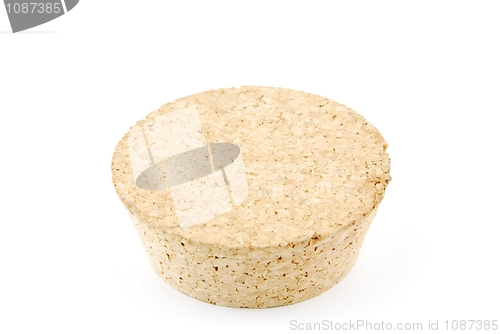 Image of Cork stopper on white