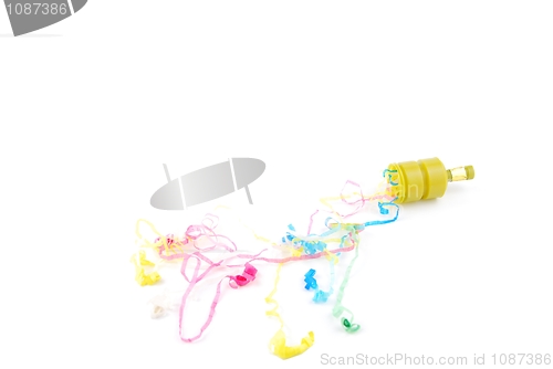 Image of Party poppers on white