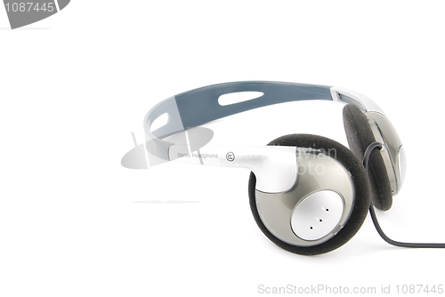 Image of Headphones with cord on white