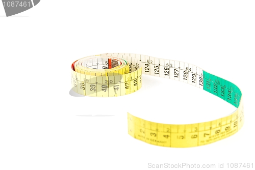 Image of Measuring tape on white