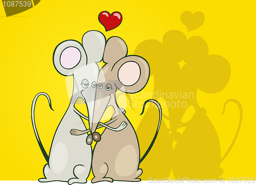 Image of Mice in love