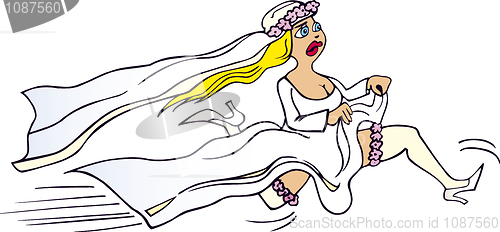 Image of Running bride