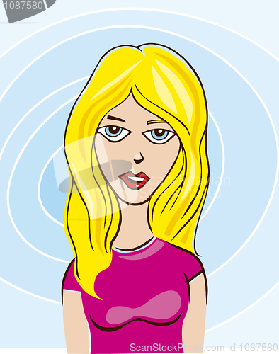 Image of Pretty blond girl