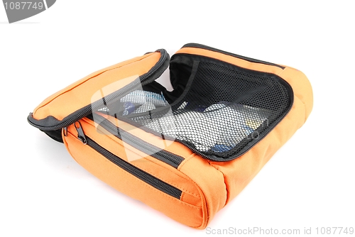 Image of Orange toiletry bag