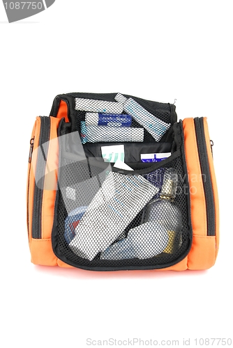 Image of Orange toiletry bag