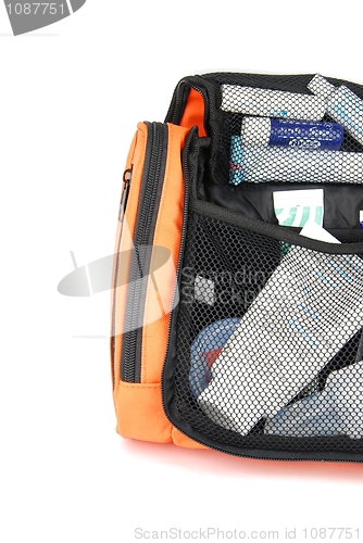 Image of Orange toiletry bag