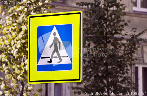 Image of Pedestrian crossing sign.