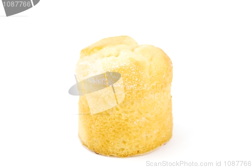 Image of Portugese pastry called "bolo de arroz" (rice muffin)