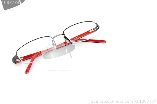 Image of Red spectacles on white