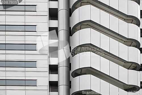 Image of Architectural Exterior Detail of Industrial Factory Building