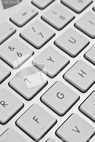 Image of Modern aluminum keyboard
