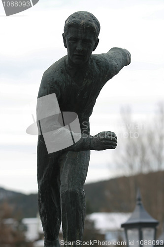 Image of Skating Statue