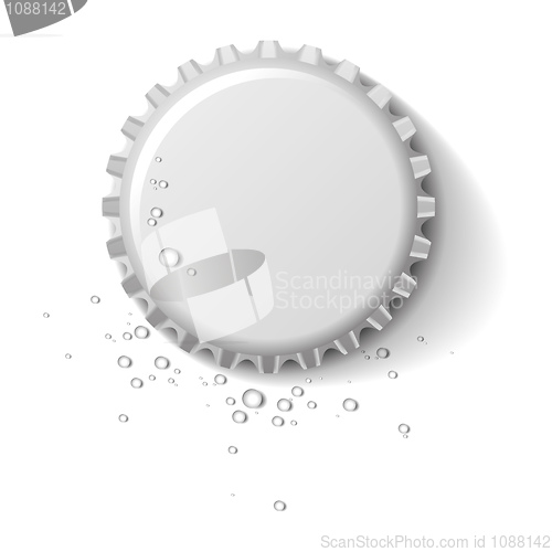 Image of bottle cap wet