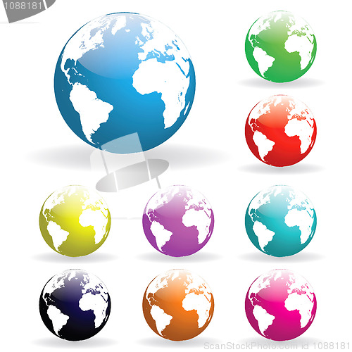 Image of Colorful Globes