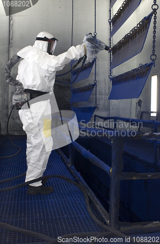 Image of Spray painting room