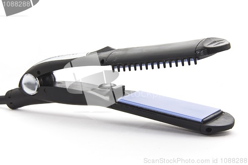 Image of Jaws of a flat curling iron