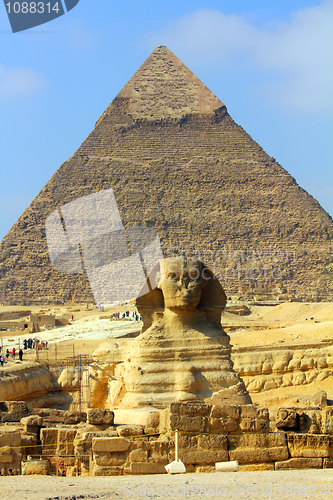 Image of egypt pyramid and sphinx