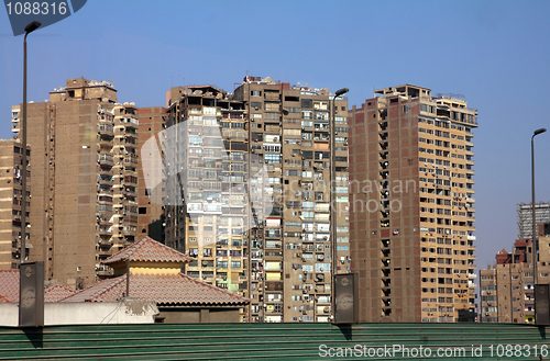 Image of dirty urban building in Cairo