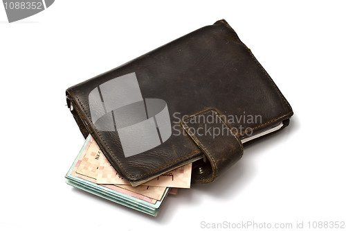 Image of Old wallet with cash