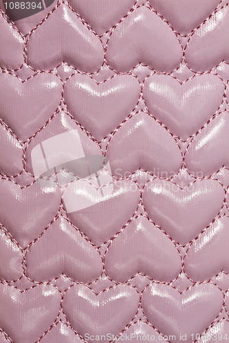 Image of Texture of pink leather background 