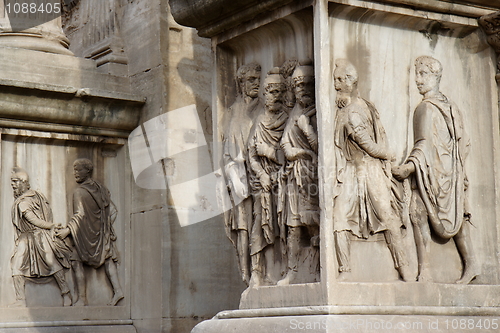 Image of Bas relief of the triumphal arch of Septime Sévère