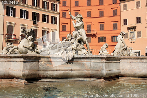 Image of Rome, Piazza Navona, Fontana del Moro