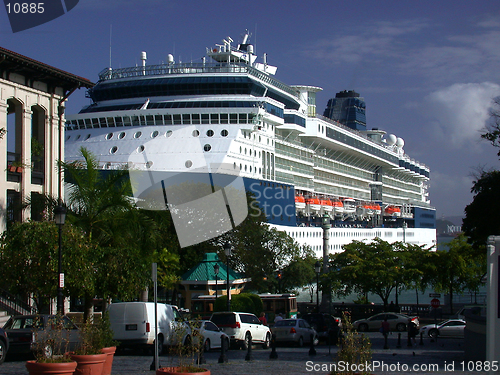 Image of Cruise Ship in Port