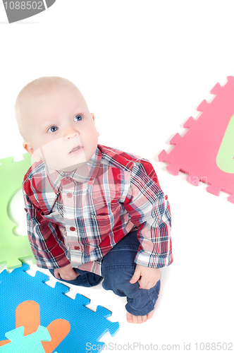 Image of Little boy in studio