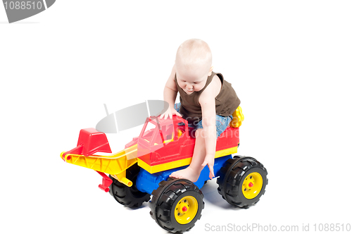 Image of Little boy in studio