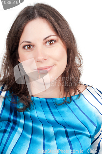 Image of Portrait of young beautiful woman