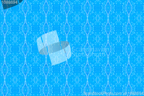 Image of Blue abstract kaleidoscope background.