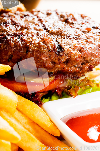 Image of classic hamburger sandwich