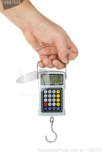 Image of Hand hold digital fishhook scales