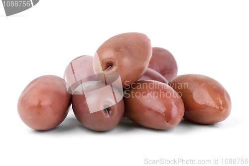 Image of Small pile of purple "Kalamata" olives