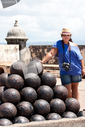 Image of El Morro Fort Canon Balls