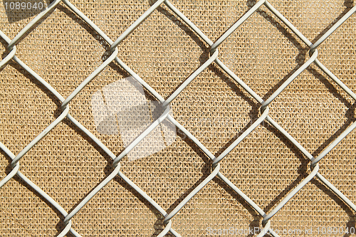 Image of Metal fence background