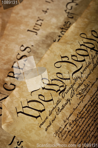 Image of Close-up of the U.S. Constitution