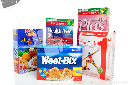 Image of Selection of Healthy Breakfast Cereals