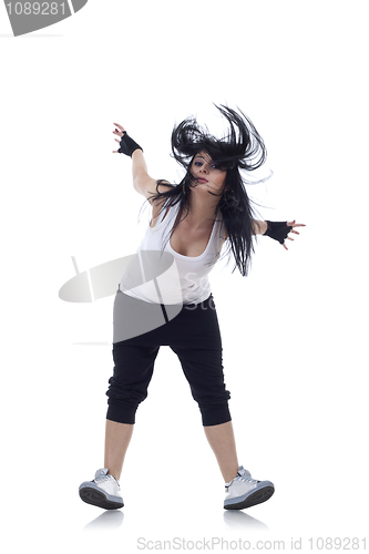 Image of dancer standing on her heels