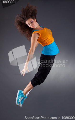 Image of ballerina is dancing gracefully 
