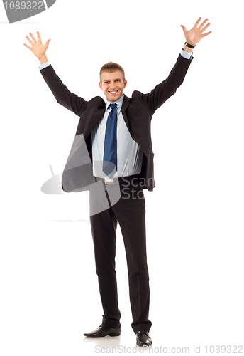 Image of Happy young business man