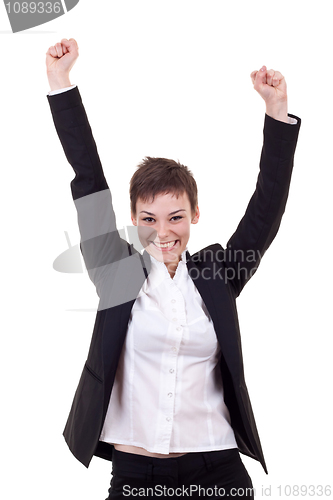 Image of woman winning