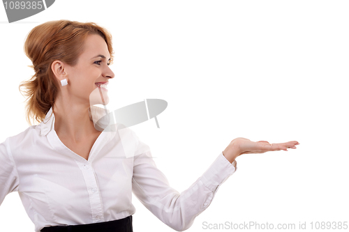 Image of business woman presenting