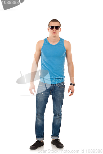 Image of  man wearing sunglasses 