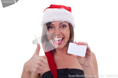 Image of Blank sign - OK Santa Girl