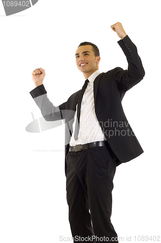 Image of Business man winning